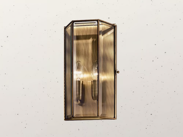 RILEGATO 411.00.80 - Brass and glass wall light by Il Fanale - view 2